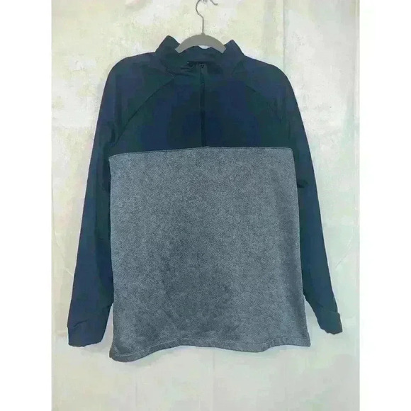 Nike Golf Men's Size L Therma Half-Zip Pullover Long Sleeve Blue & Gray - Picture 4 of 7